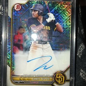 James woods signed baseball card